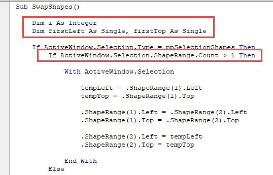 PowerPoint VBA - Checking to Ensure That More Than 1 Shape is Selected
